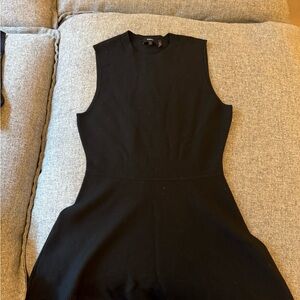 Theory Black Sleeveless Mini Dress